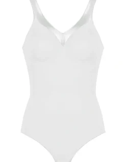 Naturana Moulded Minimiser Cup Light Shaping Bodysuit in White