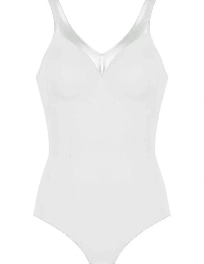 Naturana Moulded Minimiser Cup Light Shaping Bodysuit in White