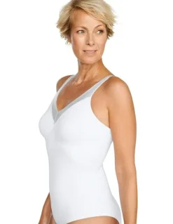 Naturana Moulded Minimiser Cup Light Shaping Bodysuit in White