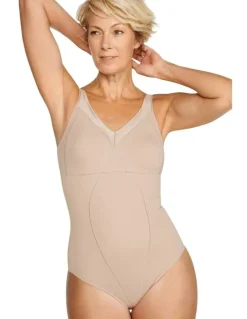 Naturana Moulded Minimiser Cup Light Shaping Bodysuit in Beige