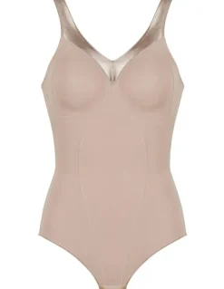 Naturana Moulded Minimiser Cup Light Shaping Bodysuit in Beige
