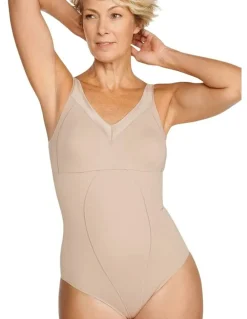 Naturana Moulded Minimiser Cup Light Shaping Bodysuit in Beige