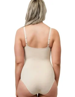 Naturana Moulded Underwire Cup Shaping Bodysuit in Beige