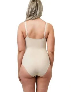 Naturana Moulded Underwire Cup Shaping Bodysuit in Beige