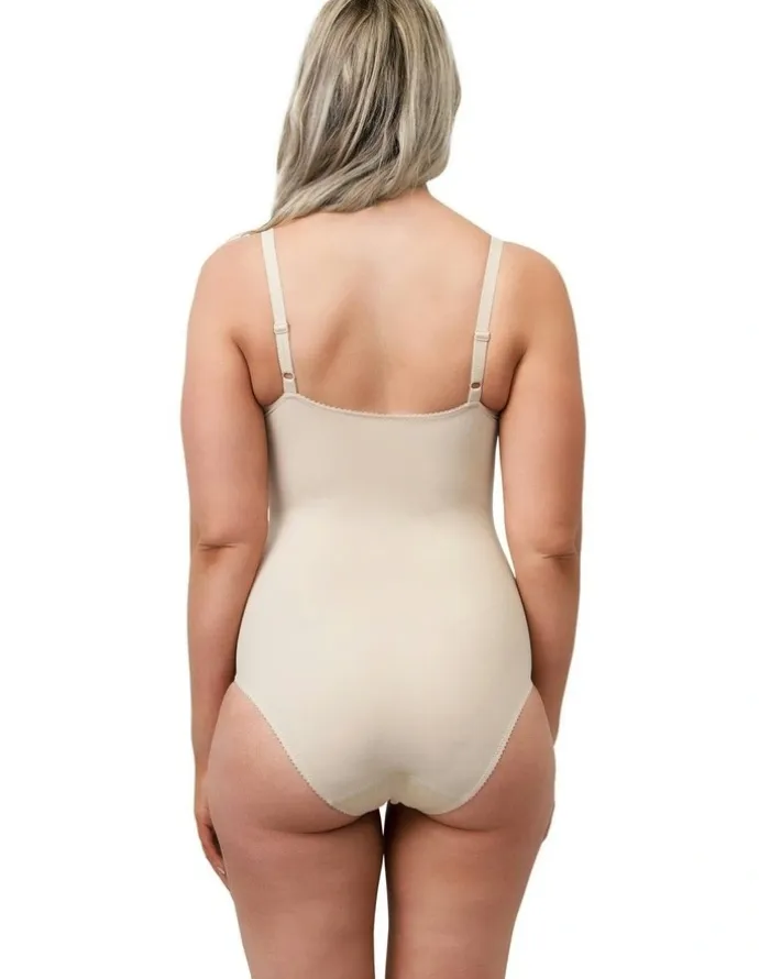 Naturana Moulded Underwire Cup Shaping Bodysuit in Beige