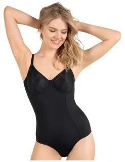 Naturana Moulded Underwire Cup Shaping Bodysuit in Black