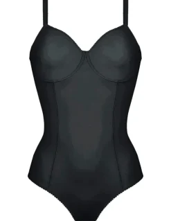 Naturana Moulded Underwire Cup Shaping Bodysuit in Black