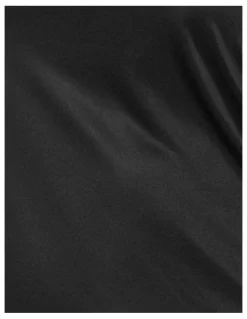 Naturana Spaghetti Strap Underskirt Lingerie Slip Dress in Black