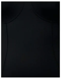 Naturana Wirefree Opaque Shaping Bodysuit with Mesh in Black
