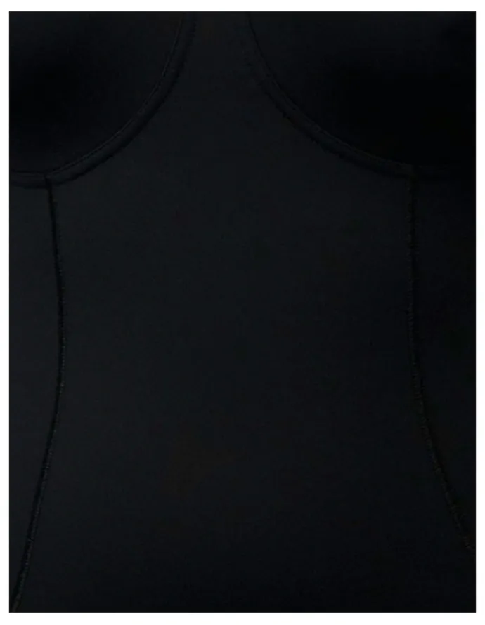 Naturana Wirefree Opaque Shaping Bodysuit with Mesh in Black