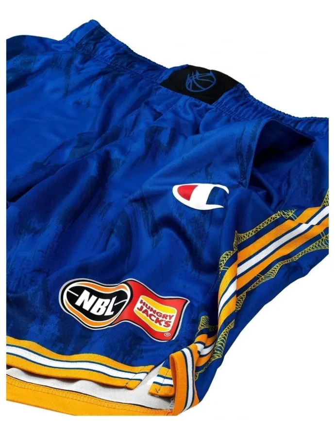 NBL Store Brisbane Bullets 25/26 Primary Shorts in Blue
