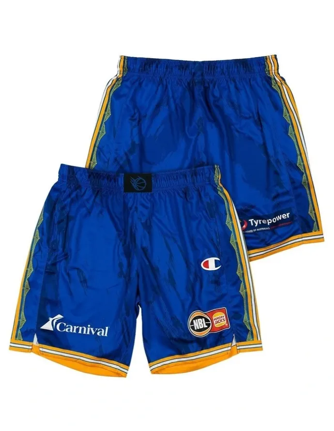 NBL Store Brisbane Bullets 25/26 Primary Shorts in Blue