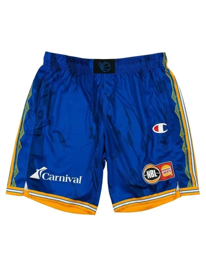 NBL Store Brisbane Bullets 25/26 Primary Shorts in Blue