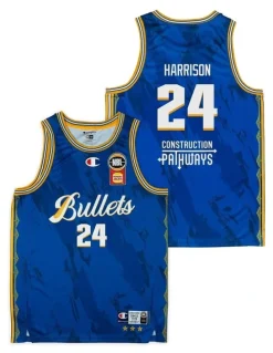 NBL Store Brisbane Bullets 25/26 Primary Jersey in Tyrell Harrison