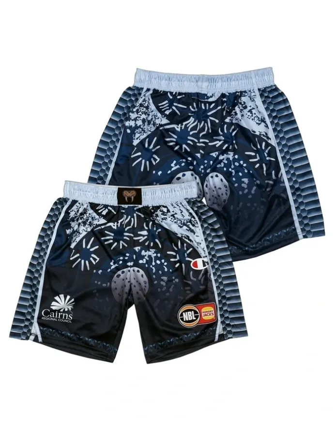 NBL Store Cairns Taipans Indigenous Shorts 25/26 in Navy