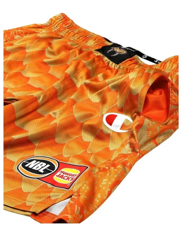 NBL Store Cairns Taipans 25/26 Primary Shorts in Orange