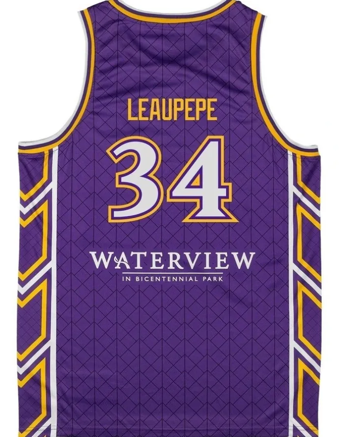 NBL Store Keli Leaupepe Sydney Kings 25/26 Primary Jersey in Purple