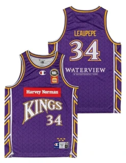 NBL Store Keli Leaupepe Sydney Kings 25/26 Primary Jersey in Purple