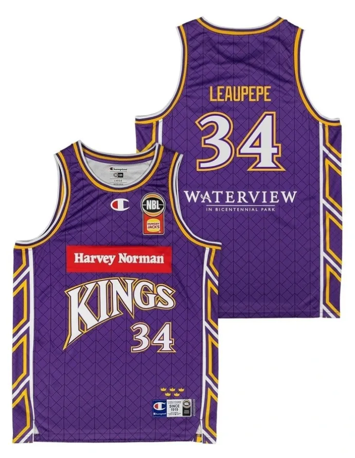 NBL Store Keli Leaupepe Sydney Kings 25/26 Primary Jersey in Purple