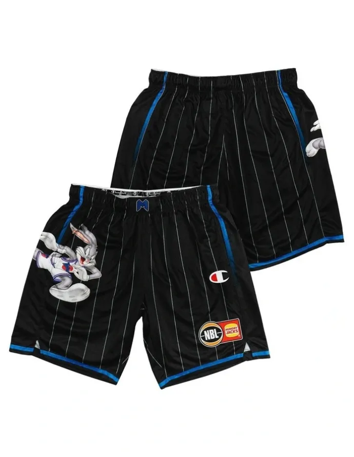 NBL Store Melbourne United 25/26 Space Jam Shorts Pack of 2 in Black