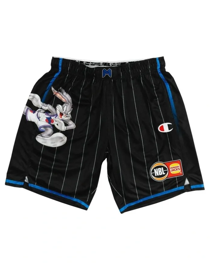 NBL Store Melbourne United 25/26 Space Jam Shorts Pack of 2 in Black