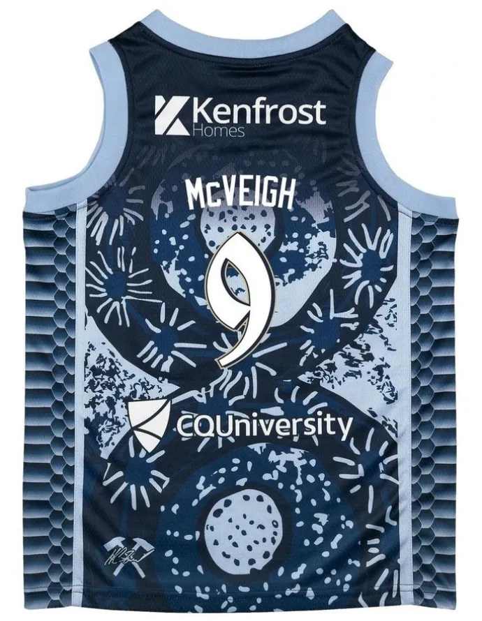 NBL Store Cairns Taipans 25/26 Jack McVeigh Indigenous Jersey in Navy