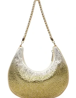 Nina Allie Bag in Gold Ombre Crystal
