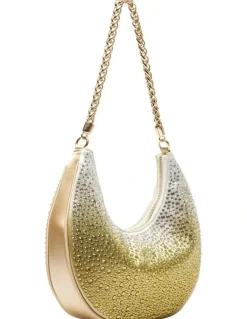 Nina Allie Bag in Gold Ombre Crystal