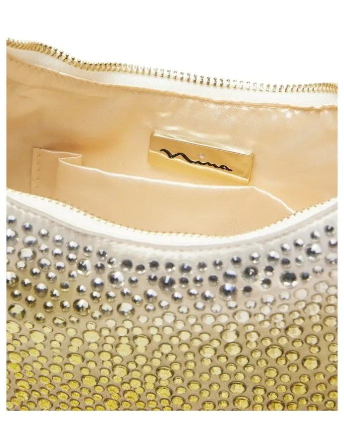 Nina Allie Bag in Gold Ombre Crystal