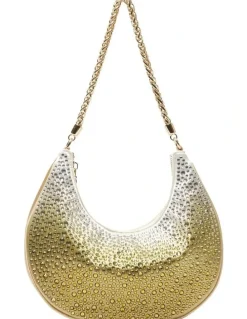 Nina Allie Bag in Gold Ombre Crystal
