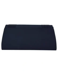 Nina Avis Bag in Navy Satin Pleat