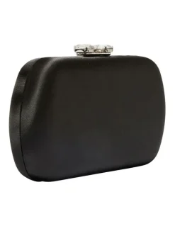 Nina Betzy Bag in Black Satin