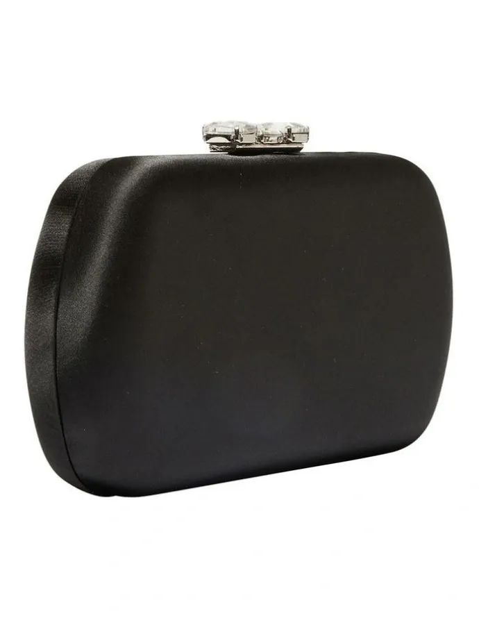 Nina Betzy Bag in Black Satin