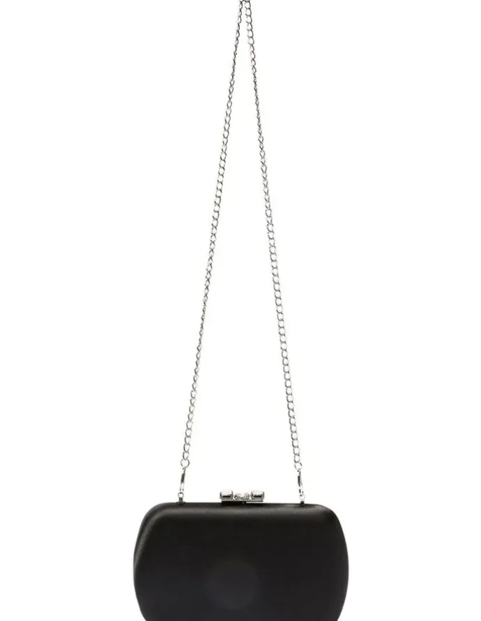Nina Betzy Bag in Black Satin