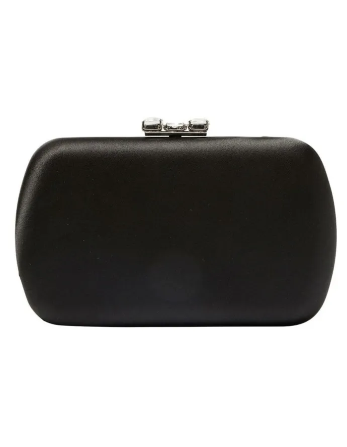 Nina Betzy Bag in Black Satin
