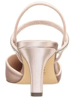Nina Billie Heeled Shoes in Pearl Rose Satin