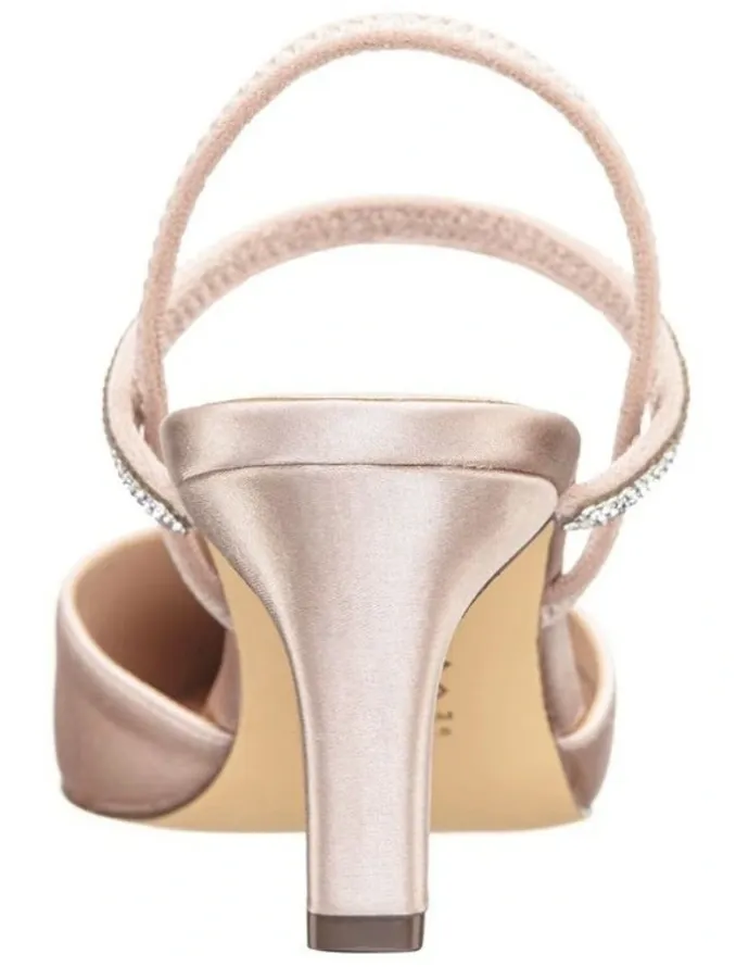 Nina Billie Heeled Shoes in Pearl Rose Satin
