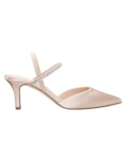 Nina Billie Heeled Shoes in Pearl Rose Satin