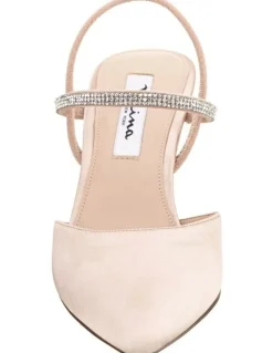 Nina Billie Heeled Shoes in Pearl Rose Satin