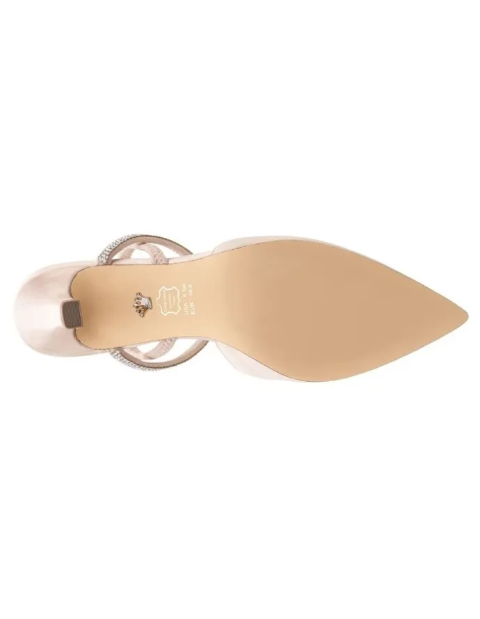 Nina Billie Heeled Shoes in Pearl Rose Satin