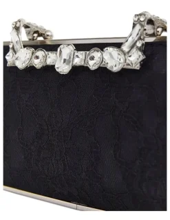 Nina Boujee Bags in Black Lace