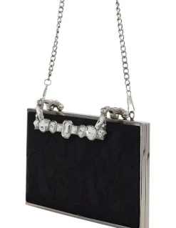 Nina Boujee Bags in Black Lace