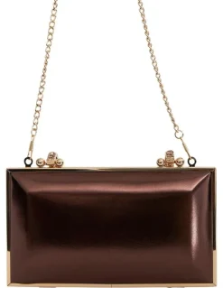 Nina Boujee Bags in Brown Luna Foil