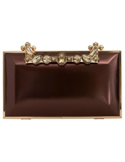 Nina Boujee Bags in Brown Luna Foil