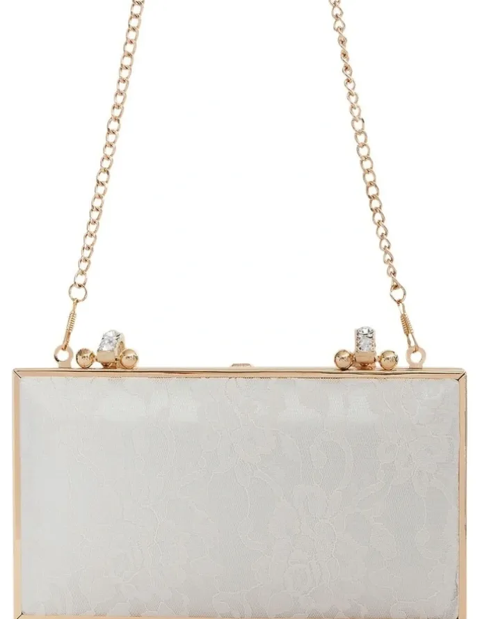 Nina Boujee Bags in Ivory Lace