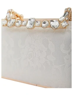 Nina Boujee Bags in Ivory Lace