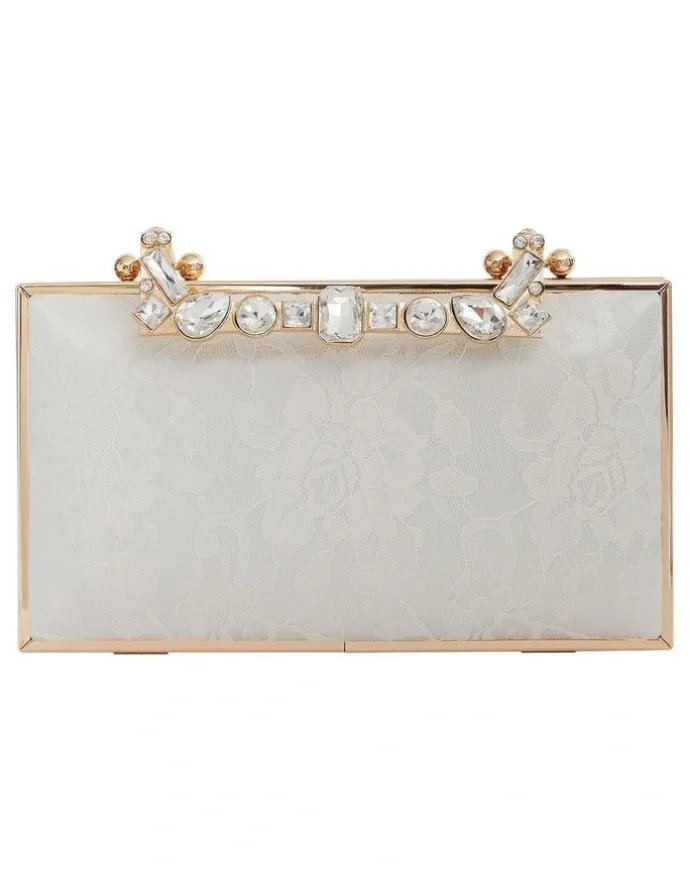 Nina Boujee Bags in Ivory Lace