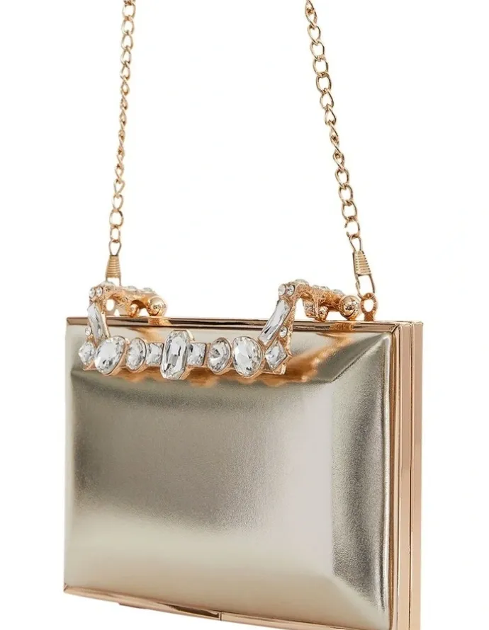 Nina Boujee Bags in Platino Luna Foil