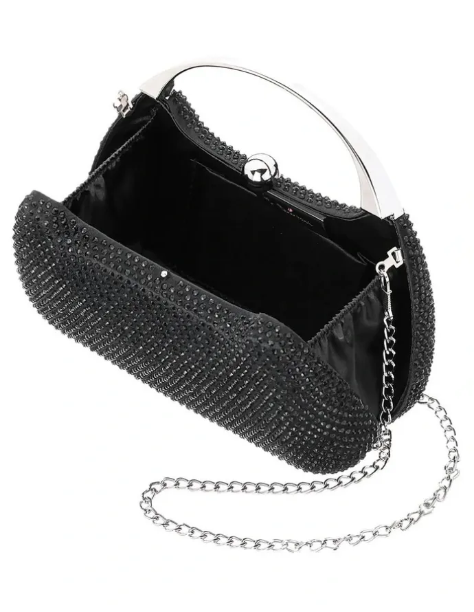 Nina Brando Bag in Black Crystal