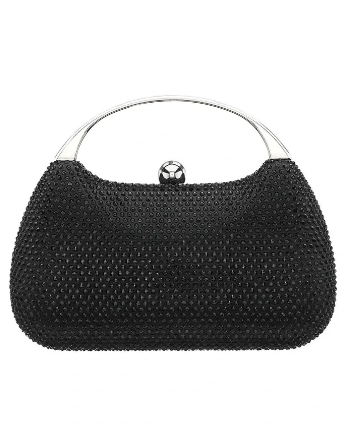 Nina Brando Bag in Black Crystal